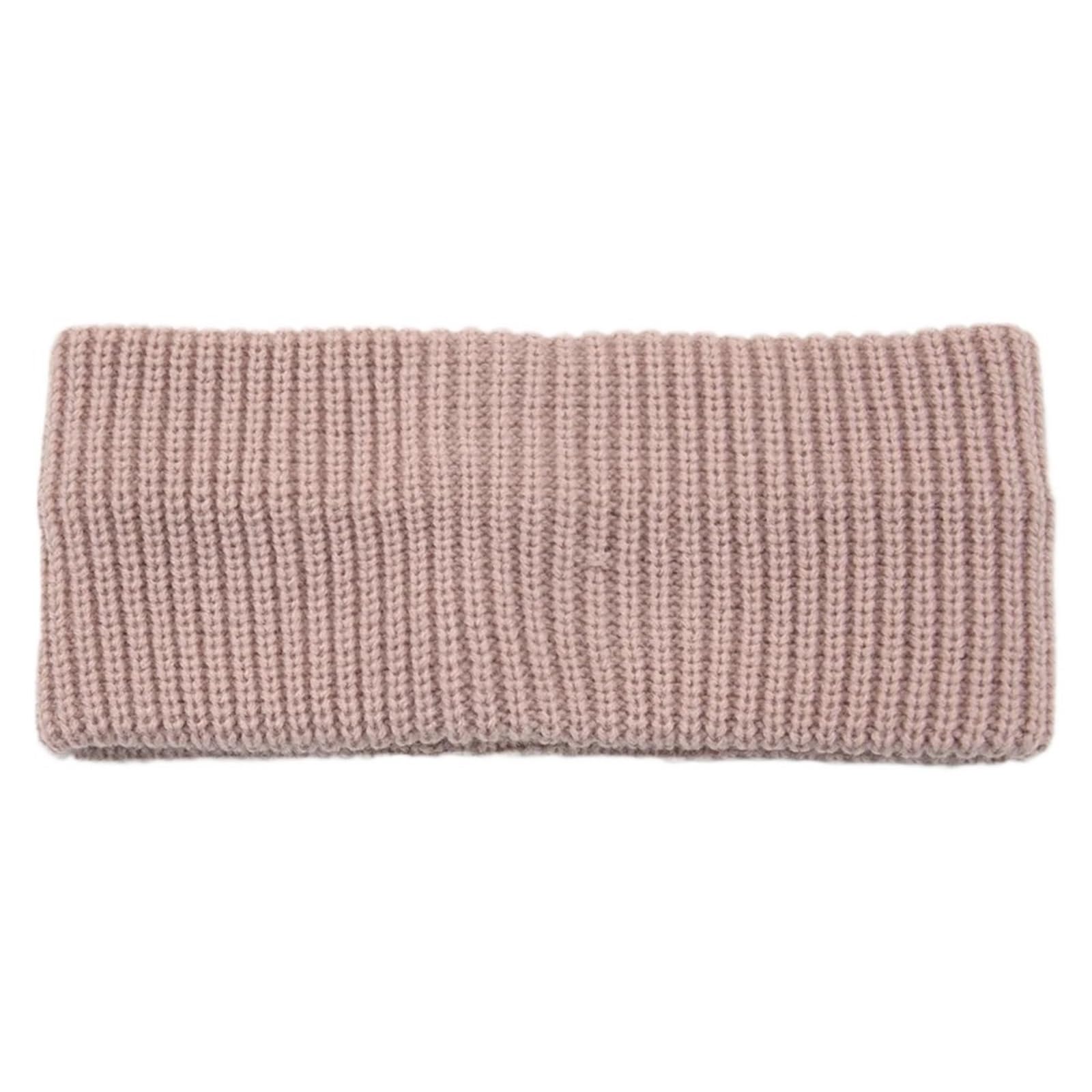 Stirnband 3PCS Einfache Feste Farbe Gestrickt Breiten Stirnband Frauen Sport Haarbänder Vertikale Gestreiften Kopf Abdeckung Winter Ohr Wärmer Winter Stirnband(Pink A)