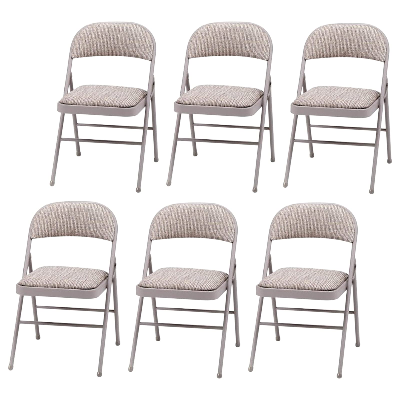 Crystals Deluxe Fabric Padded with Heavy Duty Steel Metal Frame Folding Back Rest Chair for Home Garden Office Computer Desk (6)