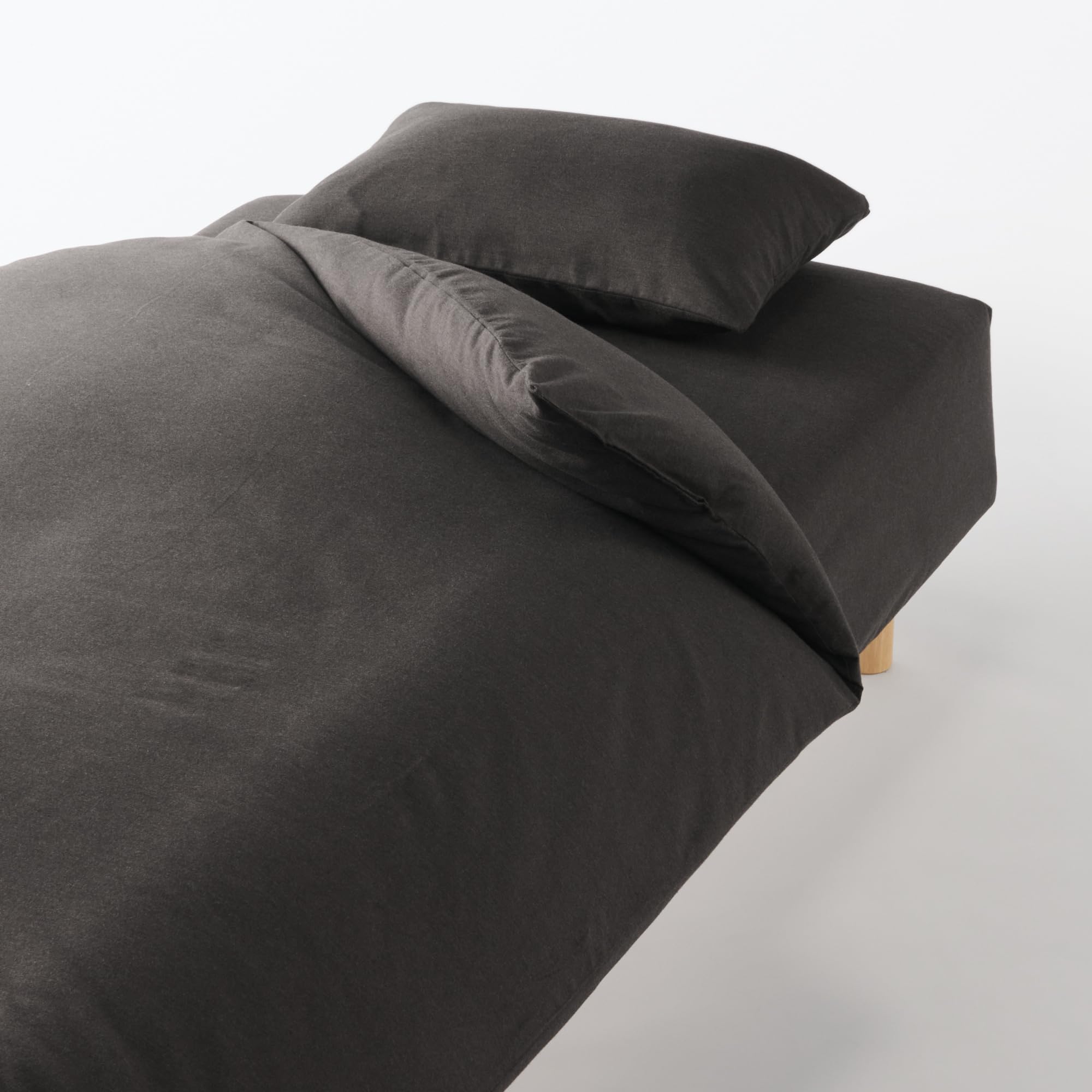 Amazon｜無印良品 綿フランネルボックスシーツ ダークブラウン