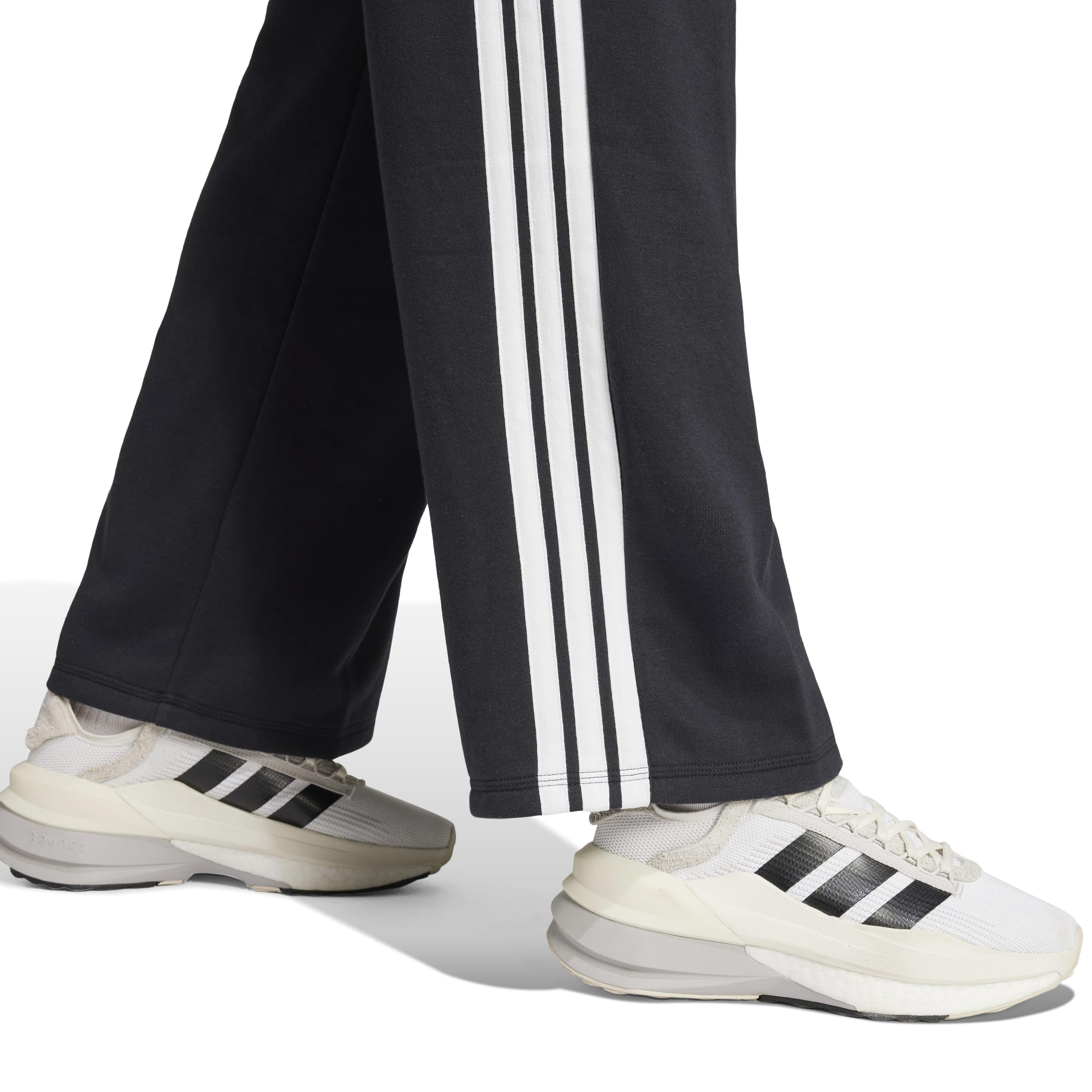 adidas Essentials 3-Stripes Open Hem French Terry Pants - Pantalones de Golf Mujer