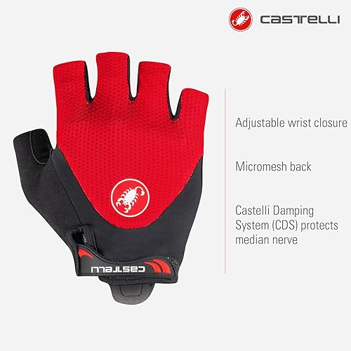 Miniatura 9 de Castelli Guantes de ciclismo Arenberg Gel 2 para ciclismo de carretera y grava L Dark Gray, Black/Yellow Fluo, Military Green, Savile Blue, Black