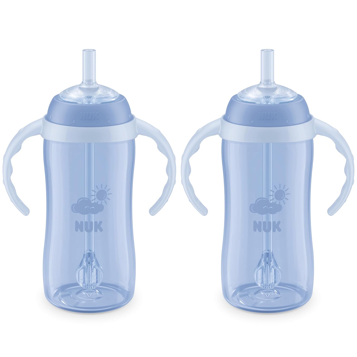 NUK Learner Straw Cup for Nature Learner Cup Bundle - 10 oz Sippy Cups, 8 Months+