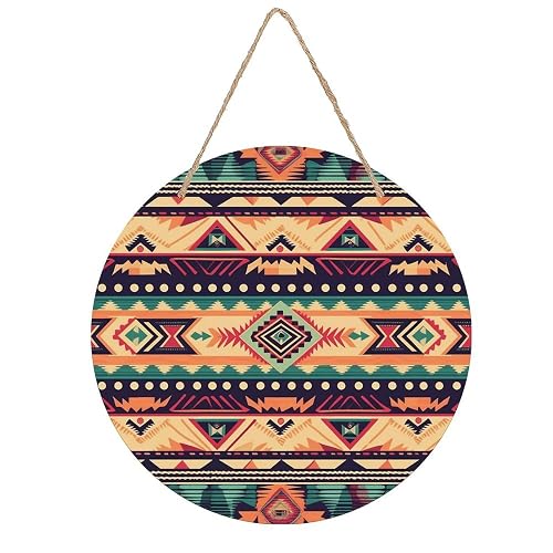 LZQPOEAS Southwestern Style Pattern Wall Art Decor Rustic Vintage Hanging