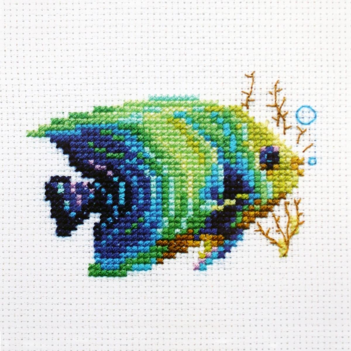 Kit Point De Croix Poissons - Neuf - DIY Broderie