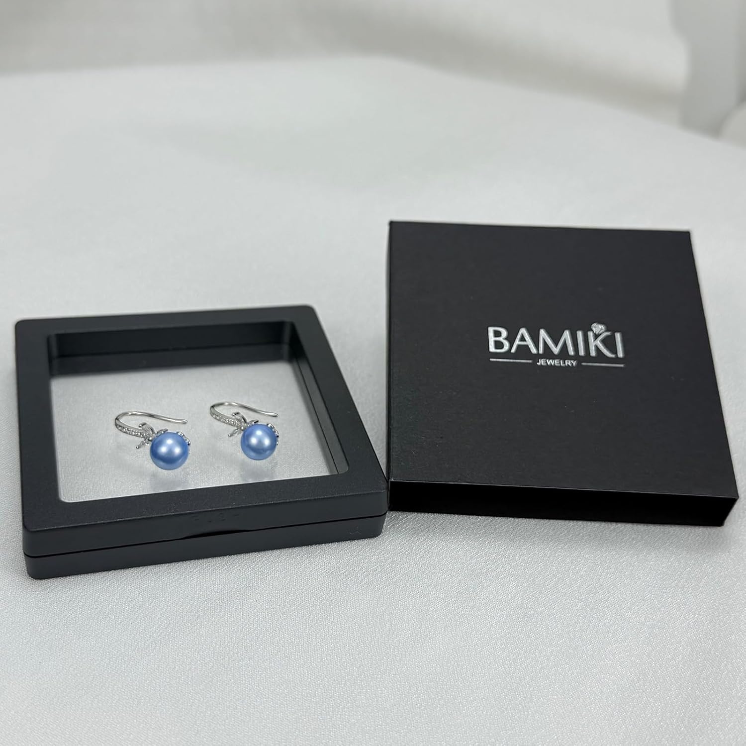 Pearl Drop Earrings for Women - 925 Sterling Silver 18k Gold Plated Hypoallergenic White/Black/Blue/Golden/Purple Freshwater/Saltwater Cultured Pearls Ear Hook Earrings with Cubic Zirconia