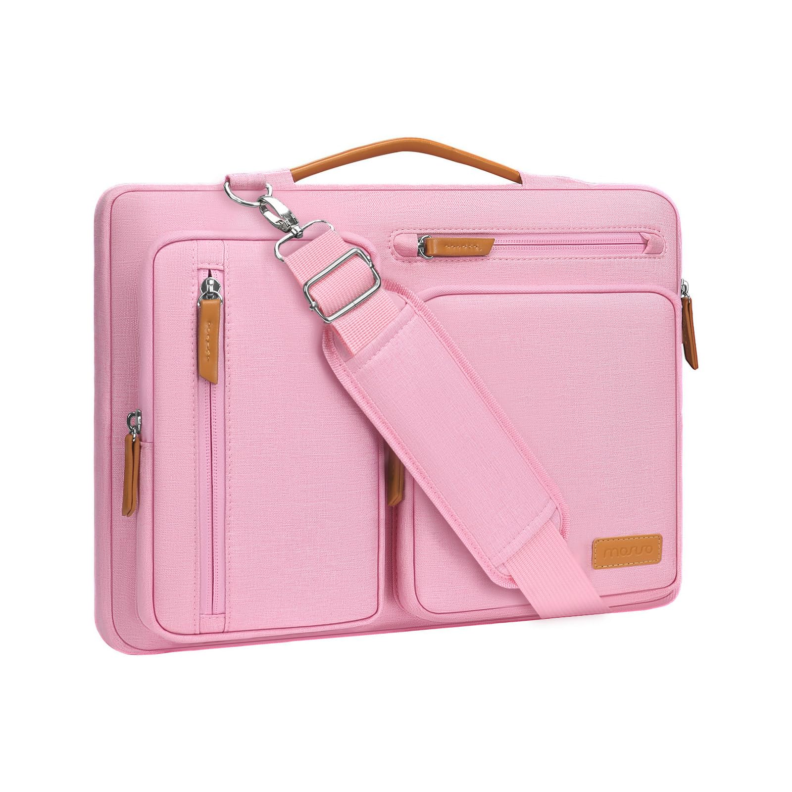 MOSISO 360 Protective Laptop Shoulder Bag,13-13.3 inch Computer Bag Compatible with MacBook, HP, Dell, Lenovo, Asus Notebook,Side Open Messenger Bag