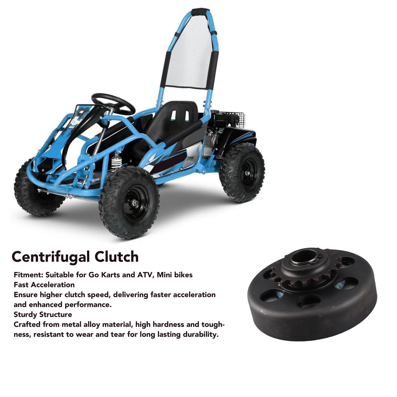 18T Go-Kart-Kupplung, 20 Mm 35 Kette – Hochleistungs-Fliehkraftkupplung für ATV, Mini-Bike, Schnelle Beschleunigung, Feinfühlige Steuerung, Einfache Installation