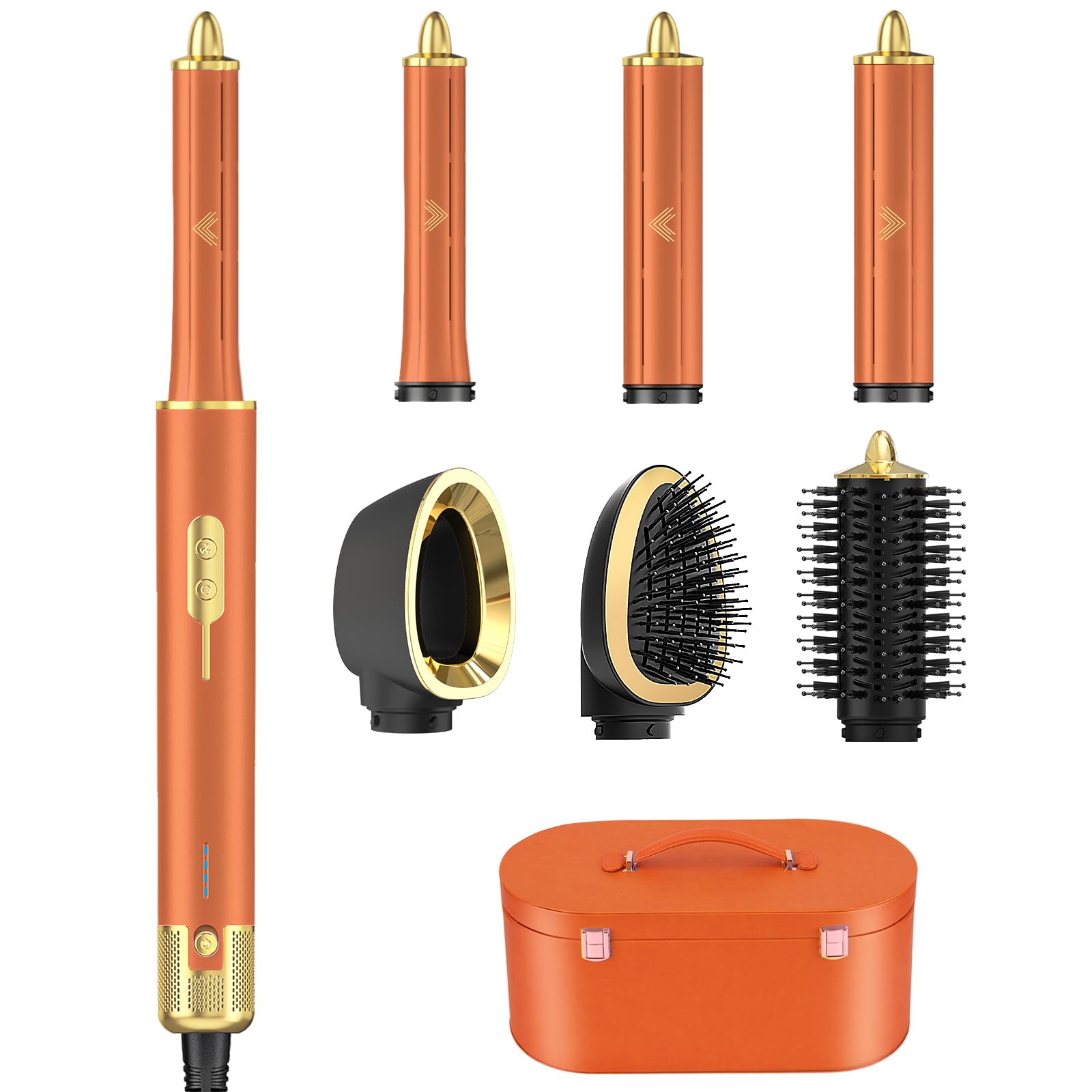 7 in 1 Haarstyler Set, Airstyler, Auto-Wrap-Lockenstab, Föhnbürste, Ionen Föhn, Schnelltrocknend