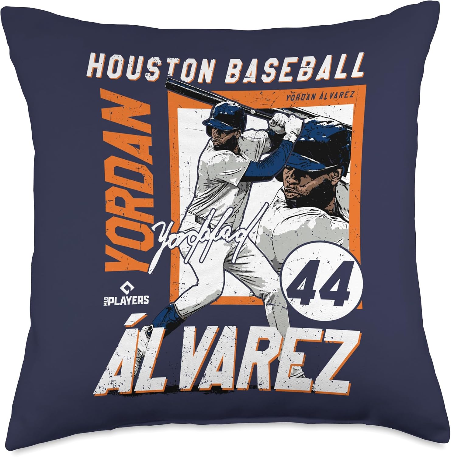 Yordan Alvarez | Houston MLB Baseball Players| MLBYAL204M Throw Pillow