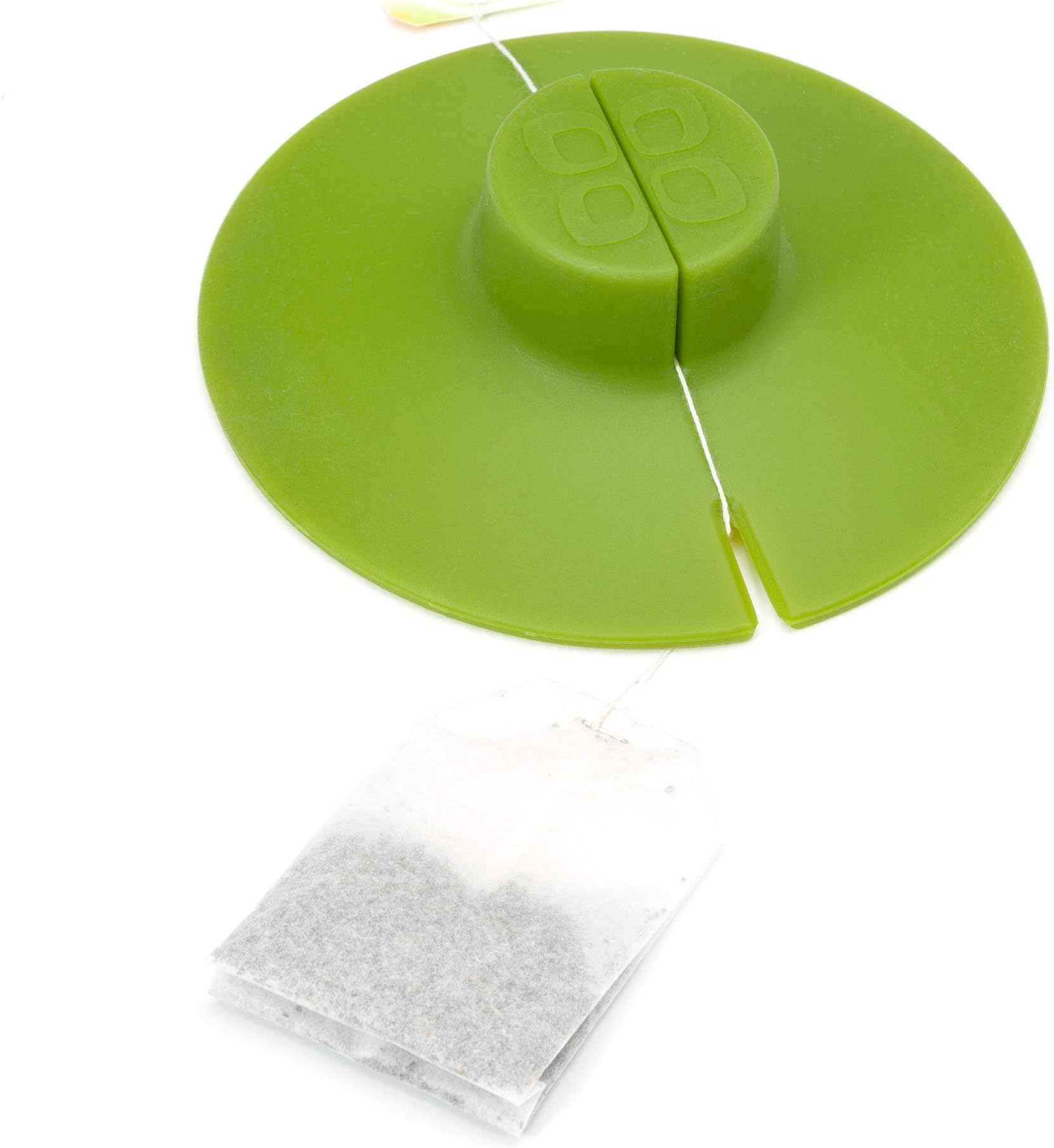 Primula Buddy Silicone Tea Bag Holder, Easy to Use and Mess-Free, Dishwasher Safe, 4.25-Inch, Green