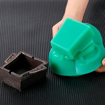 BBDINO Super Elastic Liquid Silicone Mould Making Kit 8A Jade Green 2000g | 1A:1B Mix Self Degassing 3h Fast Cure Platinum Liquid Silicone Mould Making of Casting with Resins |Plaster |Candle |Soap etc