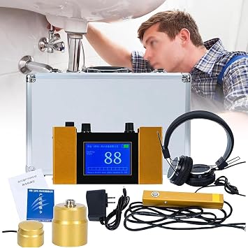 Underground Water Leak Detector - Water Leakage Detection Equipment - Leak Detector with Headset -Water Leak Sensor for Pipes - Pipe Water Leak Detector