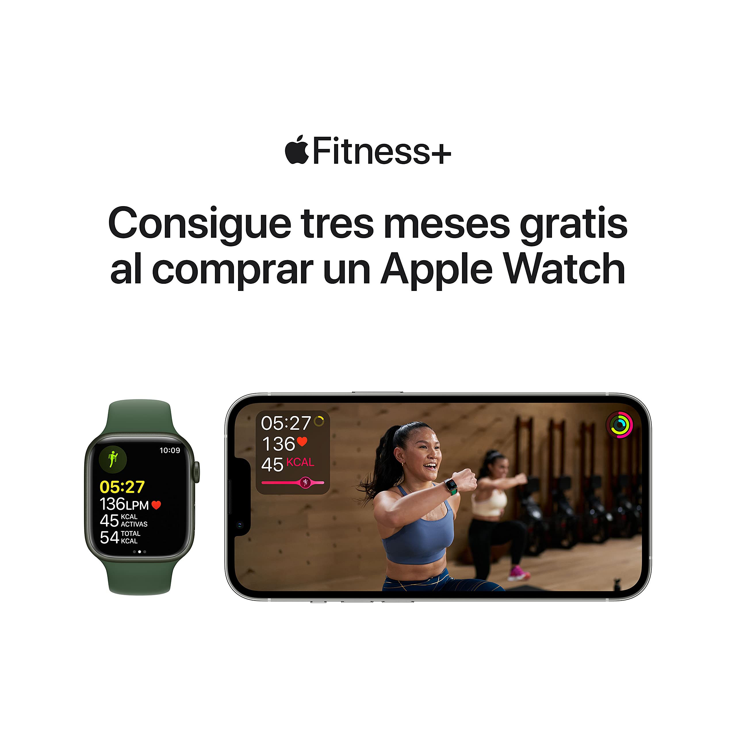 Apple Watch Series 7 (GPS, 41mm) Reloj Inteligente con Caja de Aluminio en Verde - Correa Deportiva Verde trébol - Talla única. Monitor de entreno, Resistencia alagua — view 6