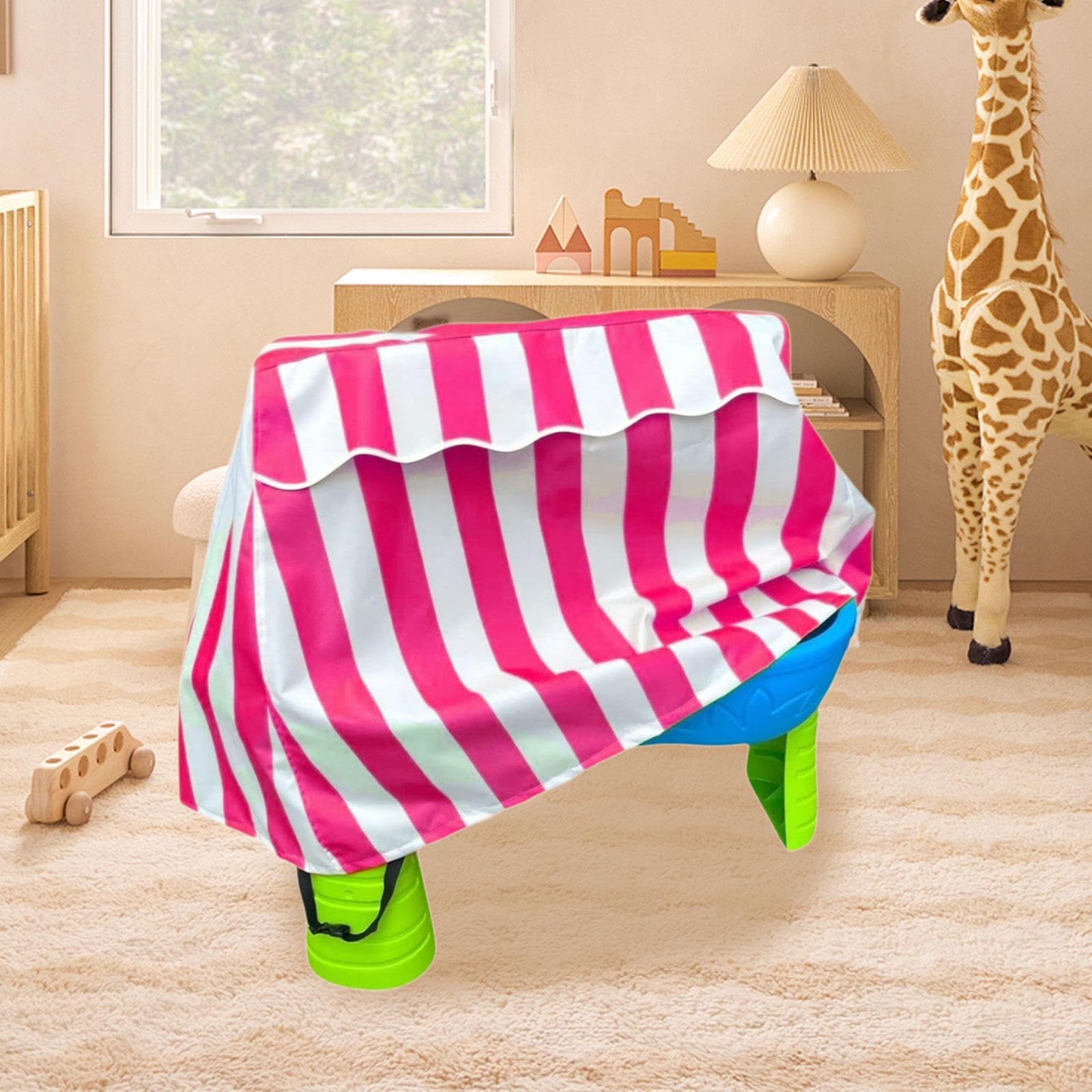 Housse pour Table de Jeux d'eau en Tissu Oxford Robuste. Coupe-Vent, Imperméable et Anti-poussière, avec Poignées et Boutons-Pression pour Une Fix, Rose