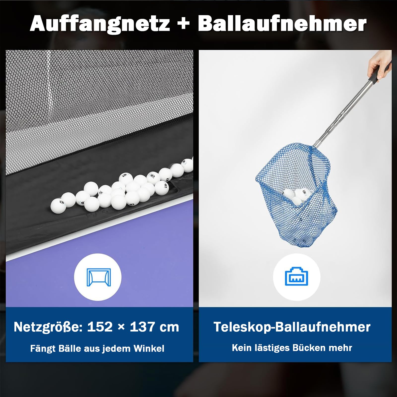 OUKANING Automatische Tischtennismaschine mit Fernbedienung 100 Bälle & Netz, Tischtennis-Roboter, Ping Pong Ball Wurfmaschine 35-90 Balls/Min, 10 Modi & Doppelrad-System, Ping Pong Ball Maschine