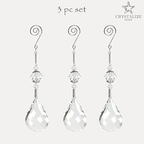 Miniatura 6 de Decoración de cristal de Navidad Decoraciones de boda Pendeloque