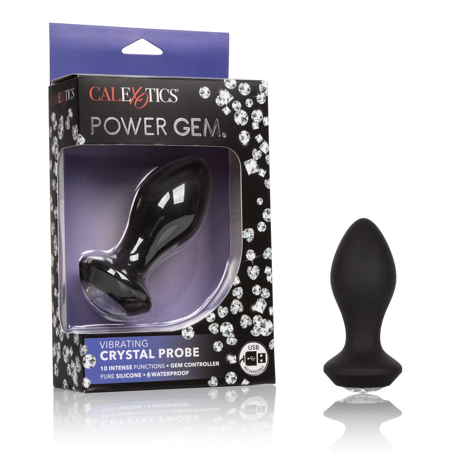 gem vibrating butt plug b-Vibe Silicone Vibrating Red Heart Jewel Butt Plug M/L – CB-X main image 0