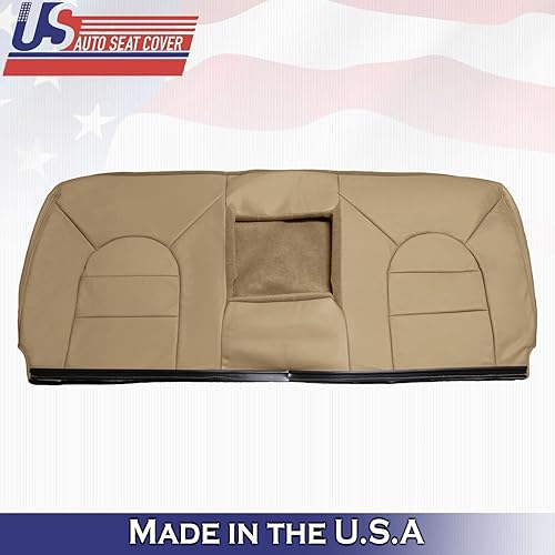 Miniatura 4 de U.S.AutoSeatCover 2000 para Ford F450 F550 Lariat - Fundas de asiento de cuero para asiento superior e inferior, color marrón