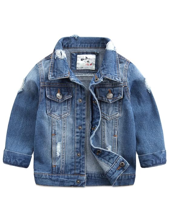 Hello, Bonjour! Boys denim Jacket