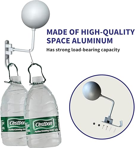 Miniatura 3 de Soportes para casco de motocicleta con guantero, soporte de pared para casco de motocicleta, ganchos para casco, rotación de 180 grados, accesorios