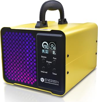 Enerzen O-922D - Digital Ozone Generator for Eliminating Odors - O3 Machine Air Ionizer Deodorizer with Adjustable Settings for Any Room Size