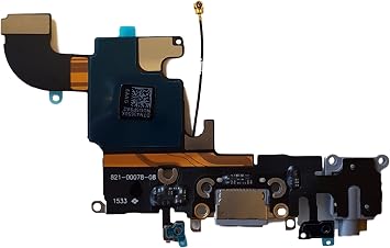 Charging Dock connector compatible with iPhone 6S - Charging Port Flex Cable, Dark Grey A1633, A1688, A1700