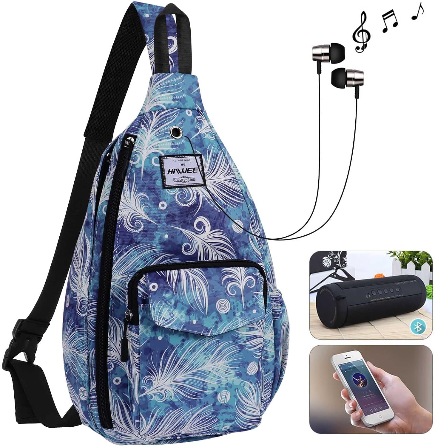 Backpack Sling for Women Anti-Water Crossbody Bag Inclined Adjustable Pack | Casual, Adjustable Strap, Water Repellent, for Travel/Sport