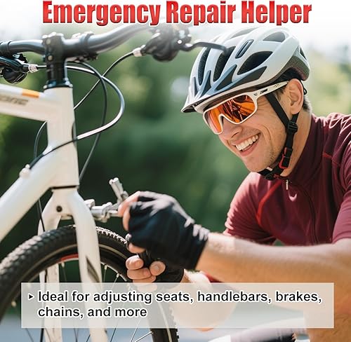 Miniatura 6 de Herramienta de reparación y mantenimiento de bicicletas, kit de múltiples herramientas para bicicletas, juego de mini llaves de trinquete 13 en 1,