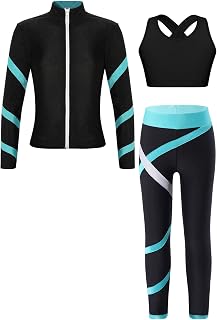 3pcs Conjunto Deportivo Para Niñas Traje De Entrenamiento Transpirable Traje Casual Chaqueta Deportiva Sujetador Deportivo Infantil Y Leggings