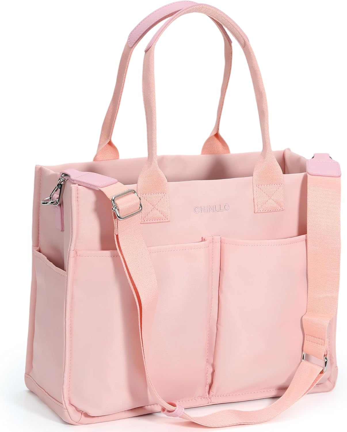 Chinllo Tote Bags for Women, Compartments Nylon Large Tote Handbags