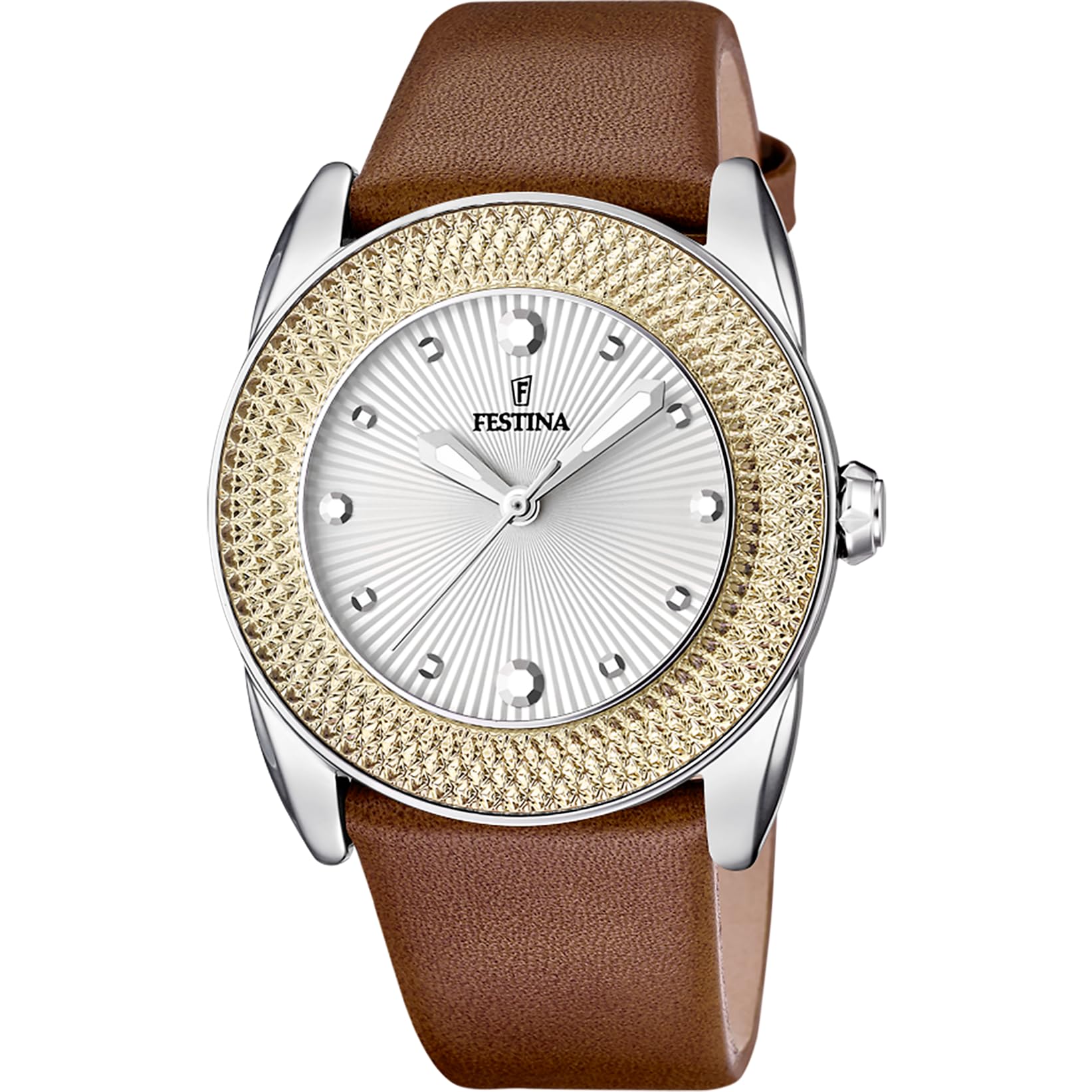 Festina Orologio Donna Analogico in Pelle Marrone