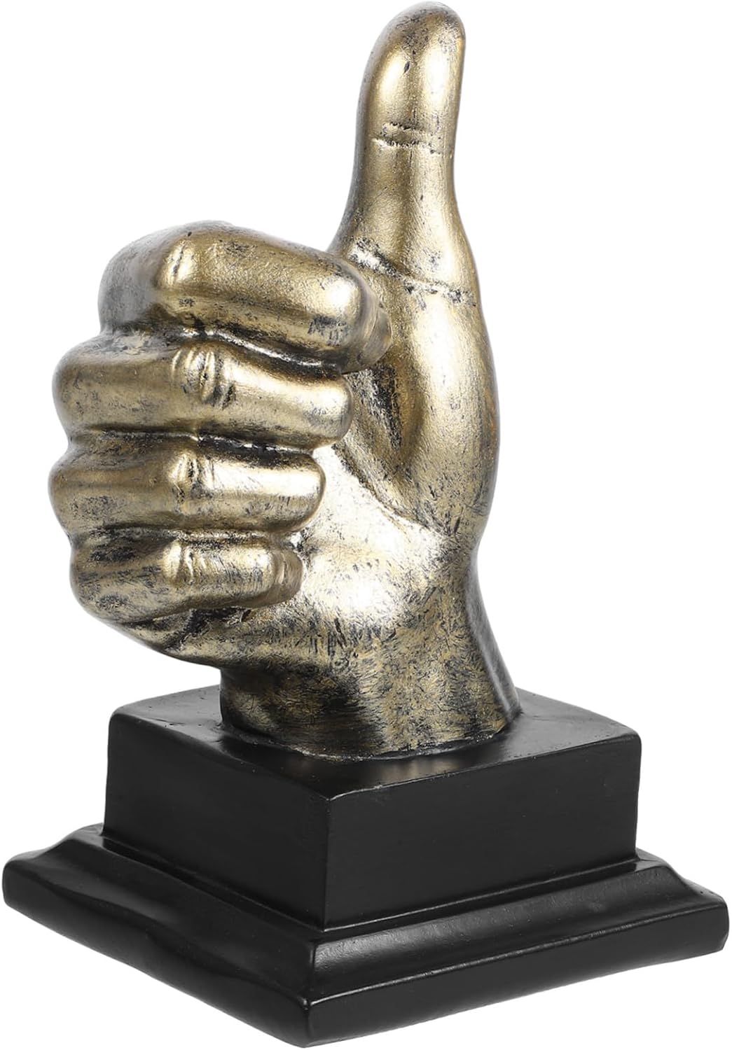 Mobestech Gesture Finger Design Model Vintage Office Decor Finger Ornament Creative Resin Hand Sculpture for Home Cabinet and TV Stand Decoration