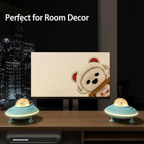 Miniatura 8 de Mini altavoz, altavoz Bluetooth con luces, pequeños altavoces inalámbricos para una bonita decoración de habitación, Bluetooth 5.4, disco USB y