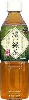 神戸茶房 濃い緑茶 PET 500ml ×24本 [ 国産茶葉100% 宇治抹茶入り 無香料 無着色 ]