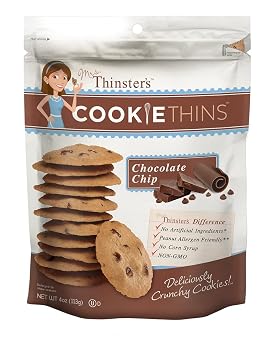 Thinsters Cookies, Chocolate Chip Cookie Thins, 4 Ounce Bag
