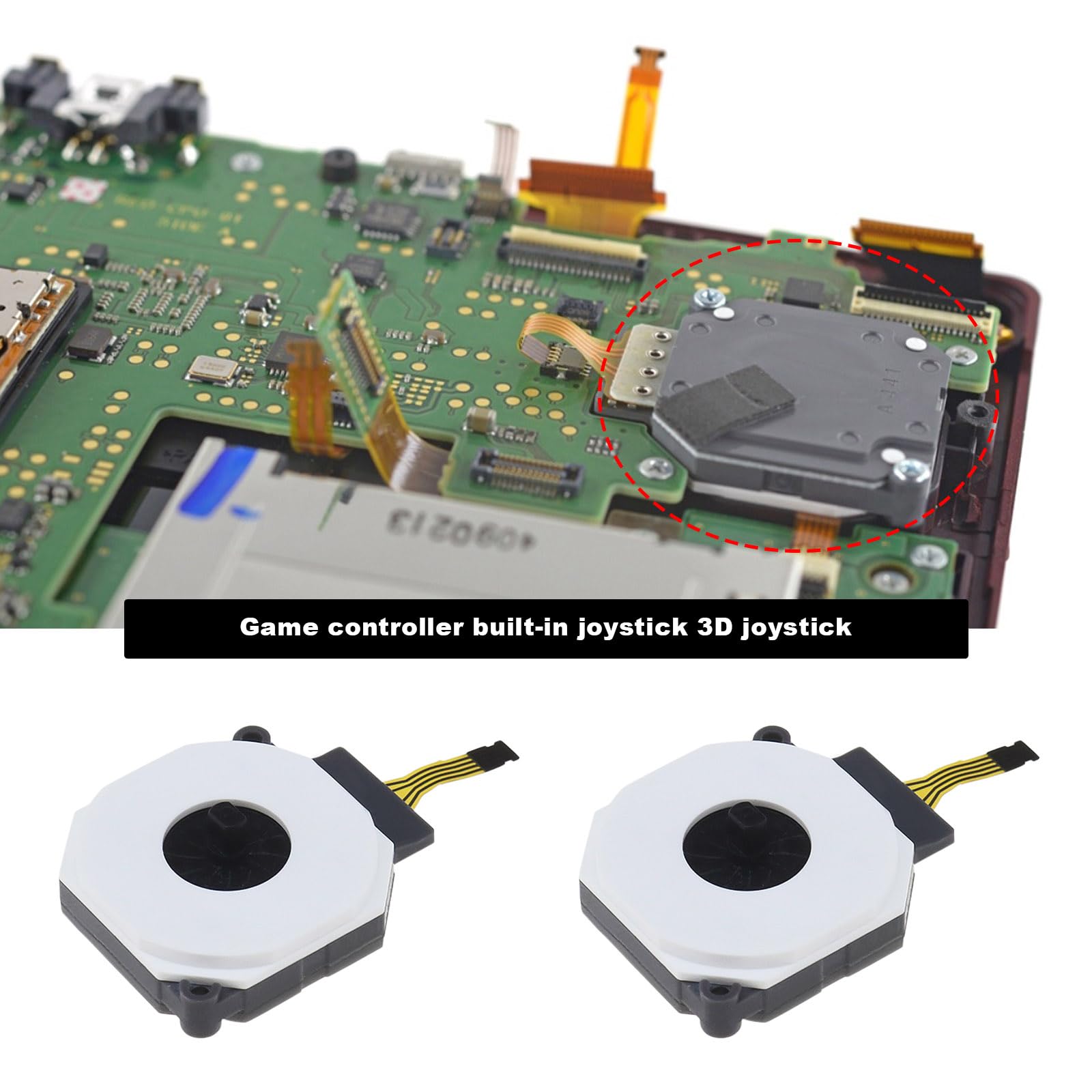 2 piezas de repuesto para joystick analógico de botón 3D compatible con Nintendo New 3DS XL New 2DS 3D Analog Joystick piezas de botón de control
