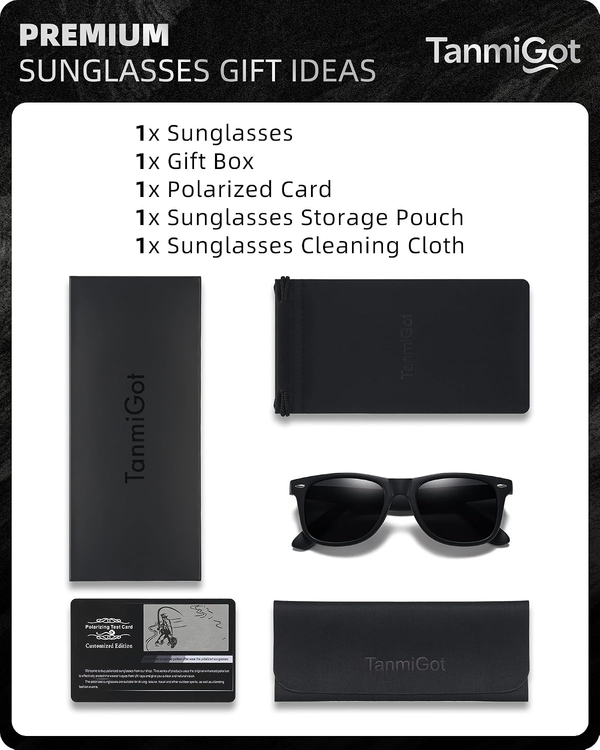 Classic Polarized Sunglasses for Women Men,UV400 Protection Retro Sun Glasses Shades for Driving Vacation Fishing