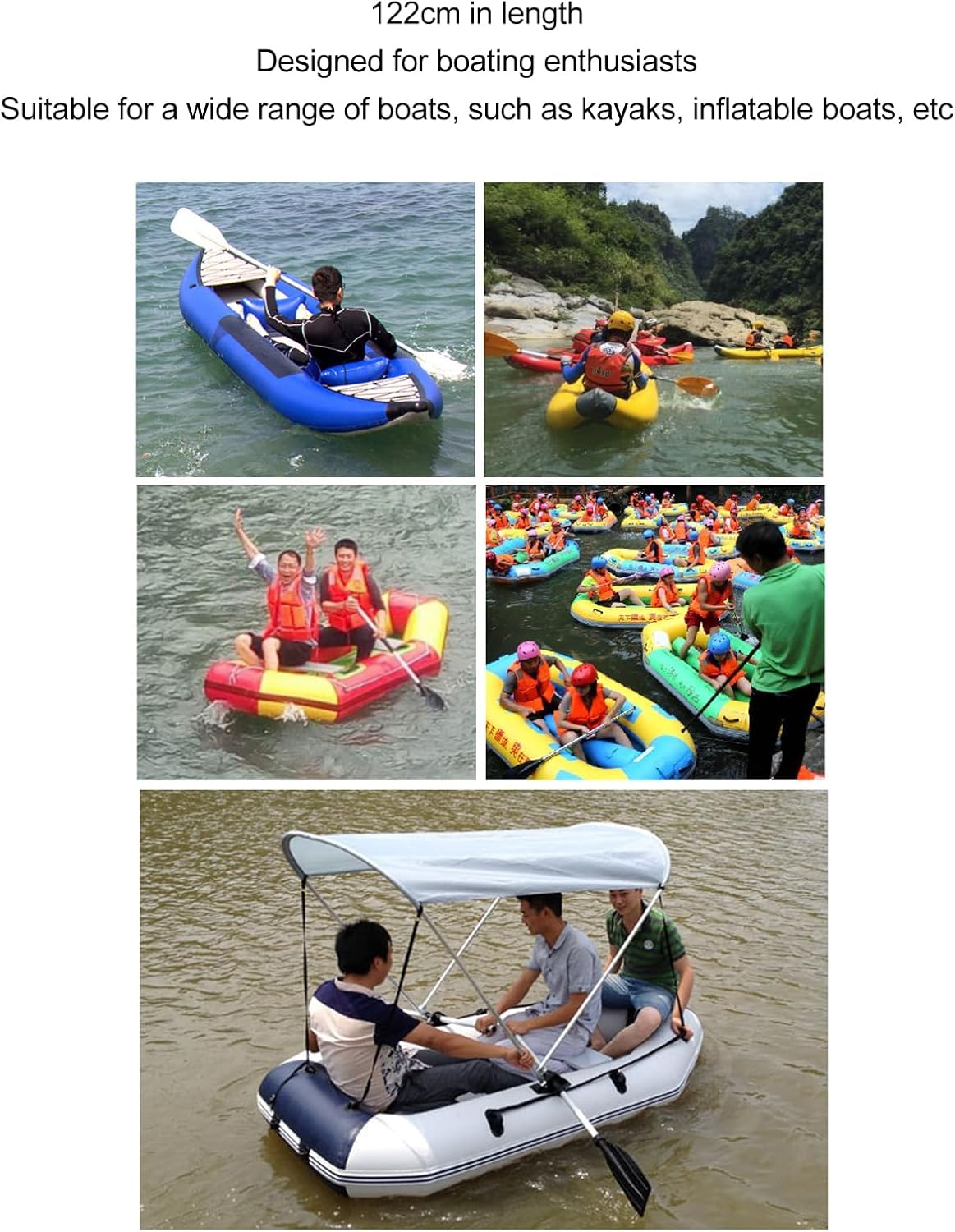 Alomejor Aluminum Alloy Kayak Paddle with Ergonomic Grip, Labor Saving One Piece Paddle for Beginners and Kayakers