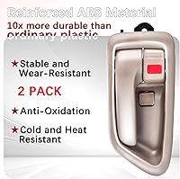 Vista 5 de FAERSI 2 piezas de manija interior interior de la puerta delantera trasera del conductor y del pasajero de repuesto para Toyota Camry 1997 1998 1999