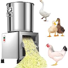 Electric Poultry Feed Crusher 1800w,Commercial Vegetable Chopper & Chicken Shredder,3500r/Min Stainless Steel Cutter,Suitable for Chopping Vegetables,Fruits & Chicken/Duck/Goose Feed