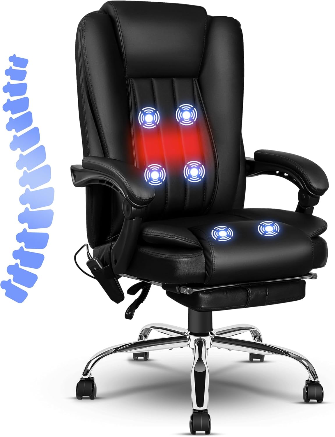 jamege 6Point Massage Office Chair, Heating Executive