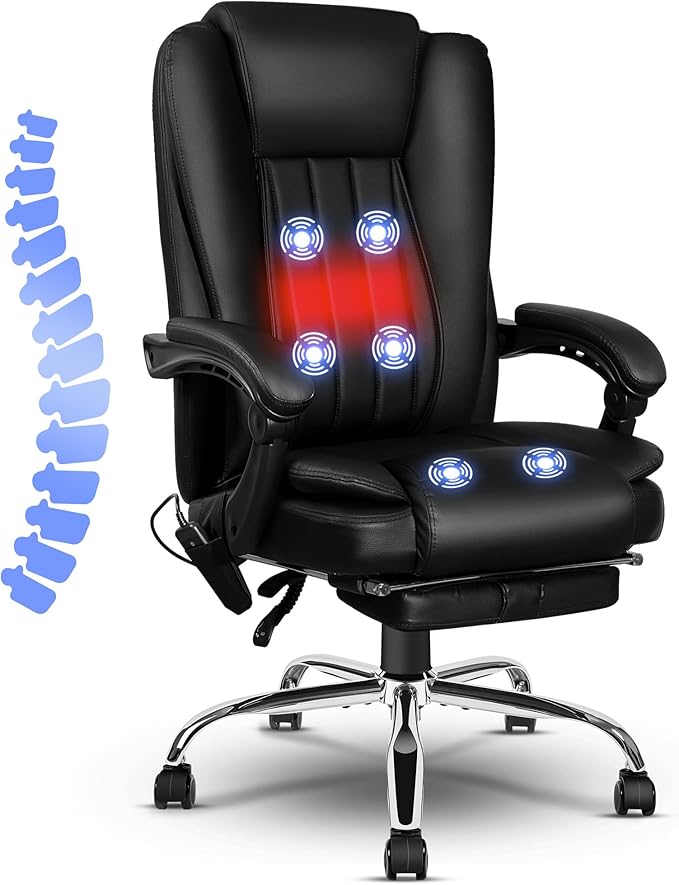 jamege 6Point Massage Office Chair, Heating Executive