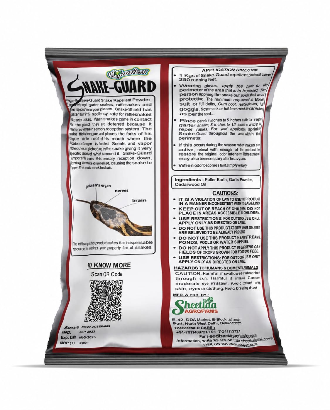 Snake Repellent Powder - Natural & Safe -8 Snake Repellent Powder - Natural & Safe -8