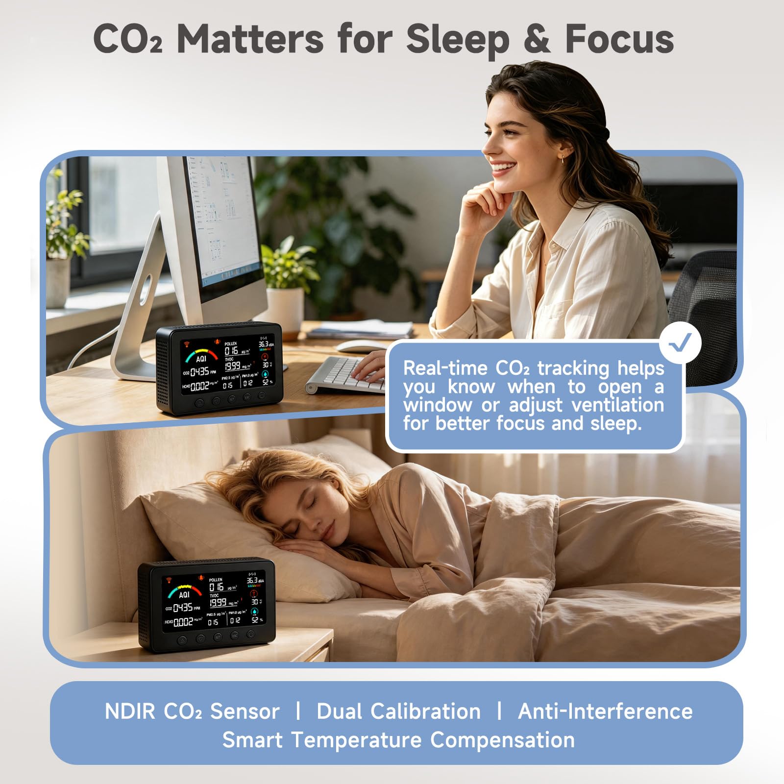 AIRNERGY 12-in-1 Air Quality Monitor Indoor for Baby Nursery — Amazon image 6