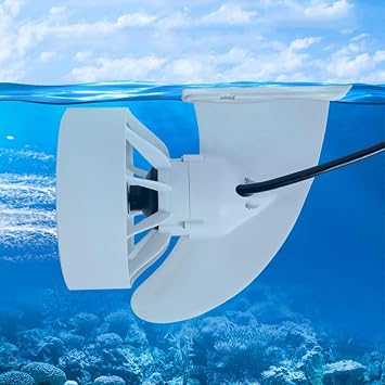 Electric Motorized Fin, 24V 380W Brushless Motor with Propeller,Battery and Remote Control, Electric Surfboard for Kayak Fishing Boat Paddle Board Underwater Propulsion Package