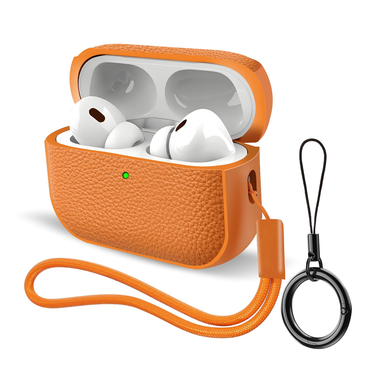 Case for AirPods Pro 3 (2025 Release), Leather-Texture TPU