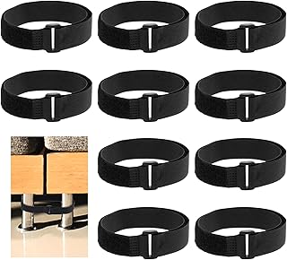 10 Pack Sectional Couch Connectors, Tool-Free Installation, Couch Connectors to Make Sectional Stay Keep Sofa in Place Without Tools Prevent Sliding Gaps, Durable Rubber Straps
