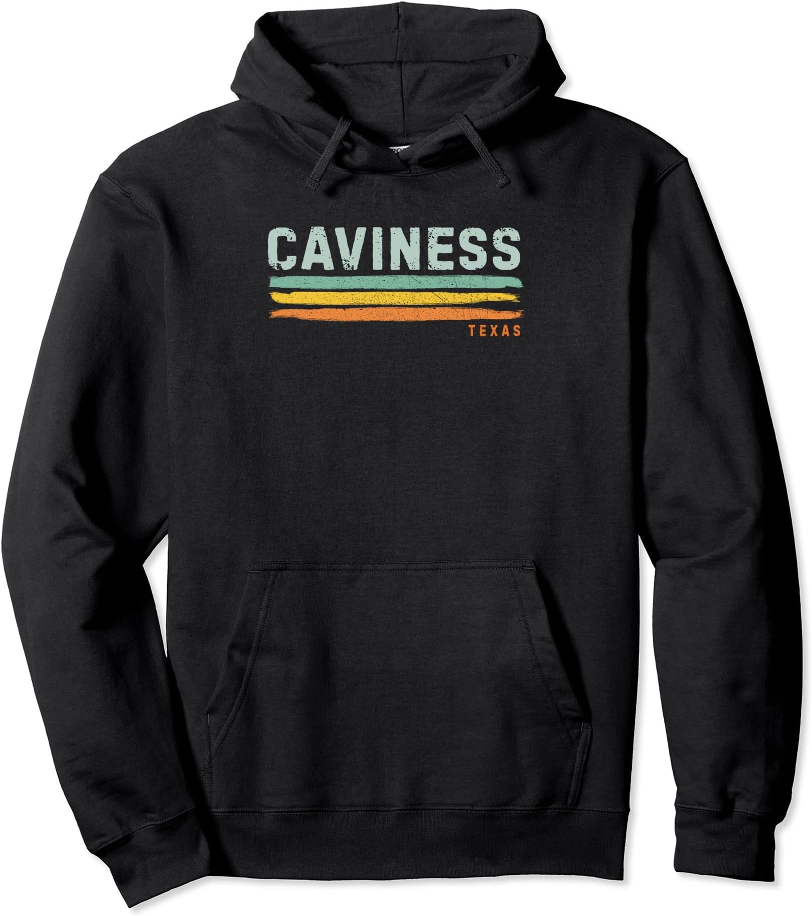 Vintage Stripes Caviness TX Pullover Hoodie