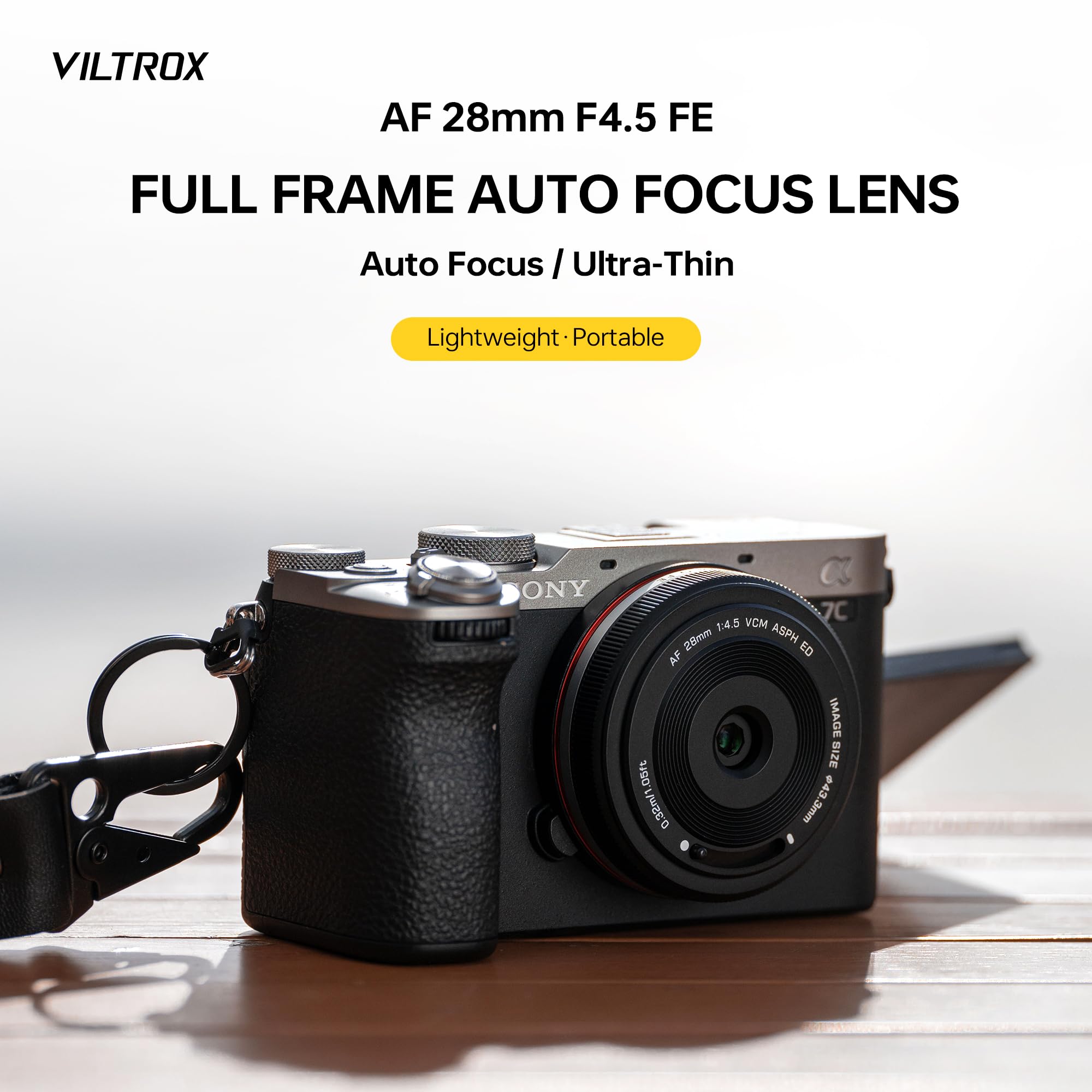 Amazon.com: VILTROX AF 28mm F4.5 f/4.5 lente FE para Sony E Mount