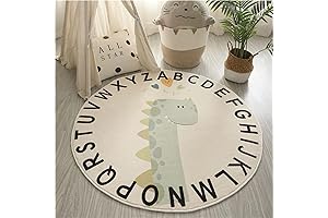 ABC Alphabet Dinosaur Play Mat Rug for Kids Boys Girls